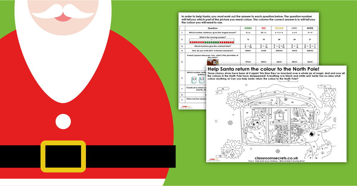 KS2 Help Santa Save Christmas! Maths