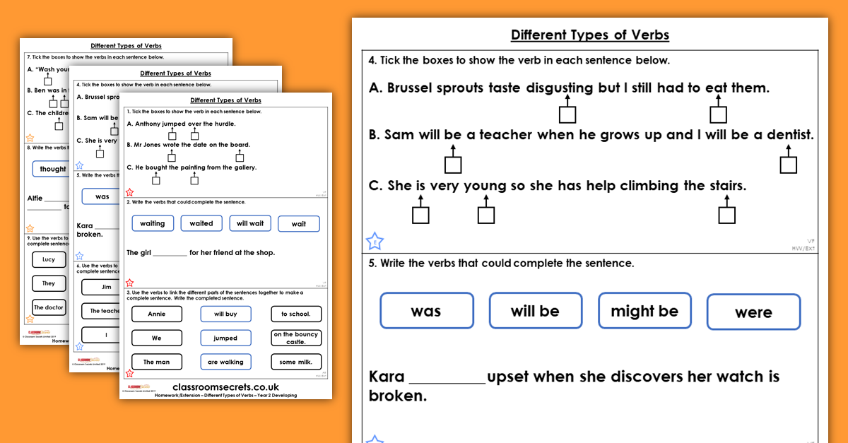 free-year-2-different-types-of-verbs-homework-extension-word-classes-2
