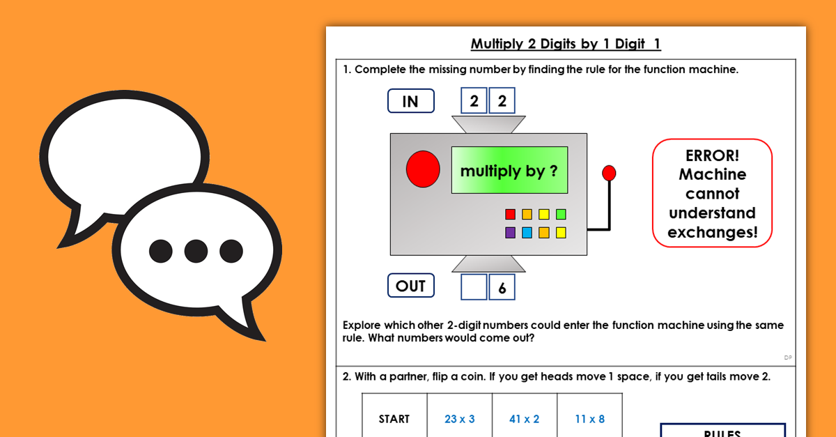 Year 3 Multiply 2-Digits by 1-Digit 1 Discussion Problems