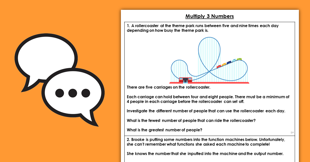 Year 4 Multiply 3 Numbers Discussion Problems