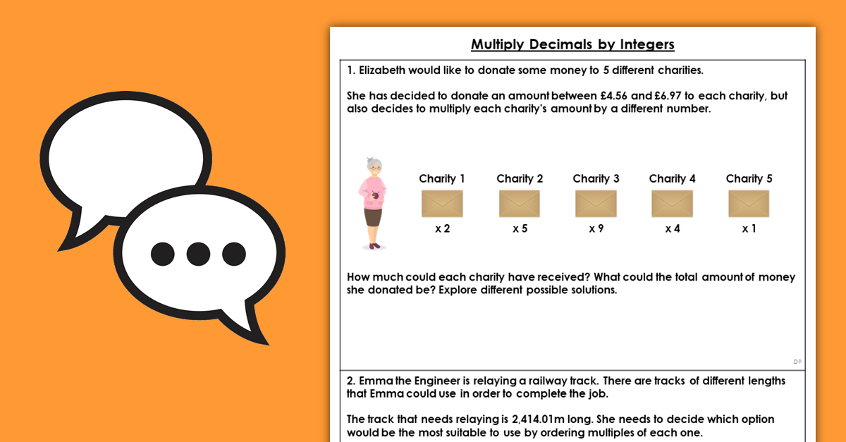 Year 6 Multiply Decimals by Integers Discussion Problems