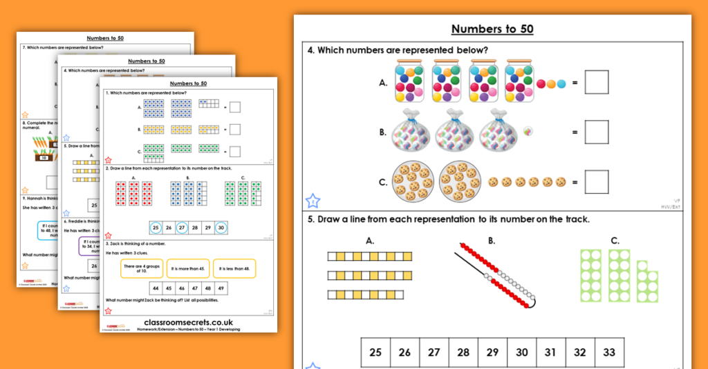 Numbers To 50 Year 1