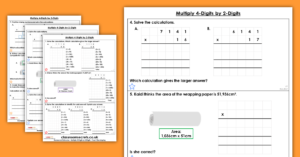 Year 5 Multiply 4-Digits by 2-Digits