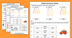 Multiply Decimals by Integers