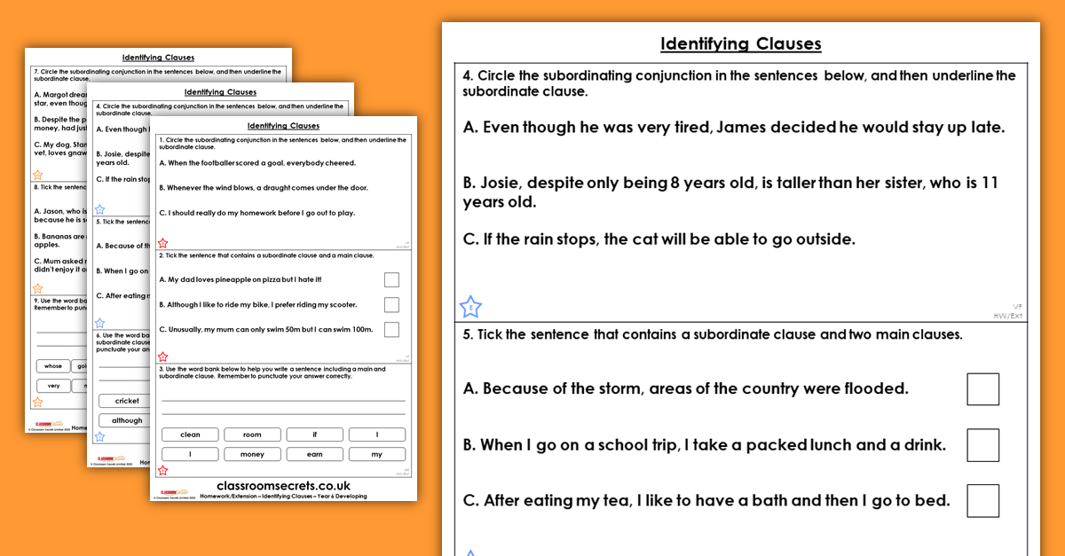 Free Identifying Clauses Homework