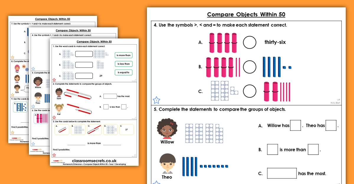 Compare Objects Within 50 Homework