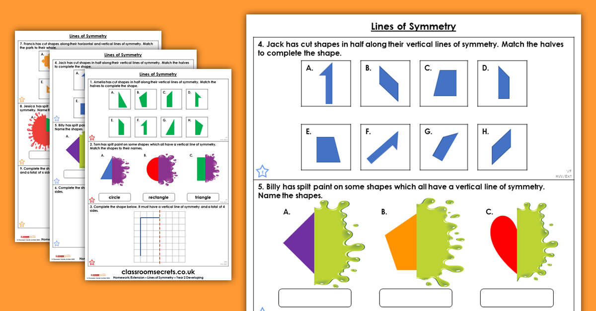 symmetry homework ks2