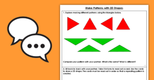 Year 2 Make Patterns with 2D Shapes