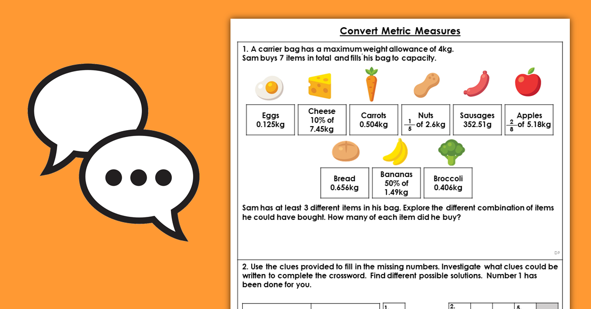 Year 6 Convert Metric Measures Discussion Problems