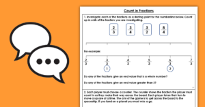 Fractions Year 2 Count in Fractions Discussion Problems