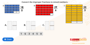 Year 5 Improper Fractions to Mixed Numbers IWB