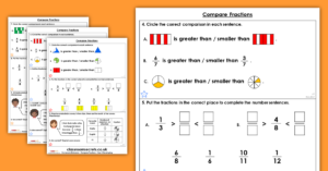 Compare Fractions Homework