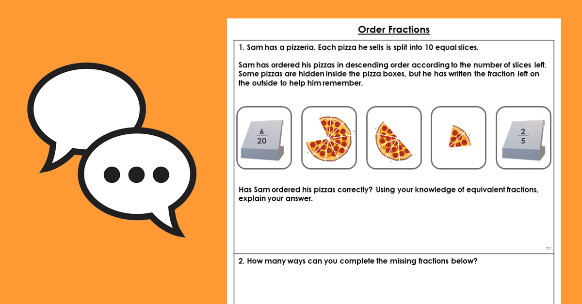Year 3 Order Fractions Resources