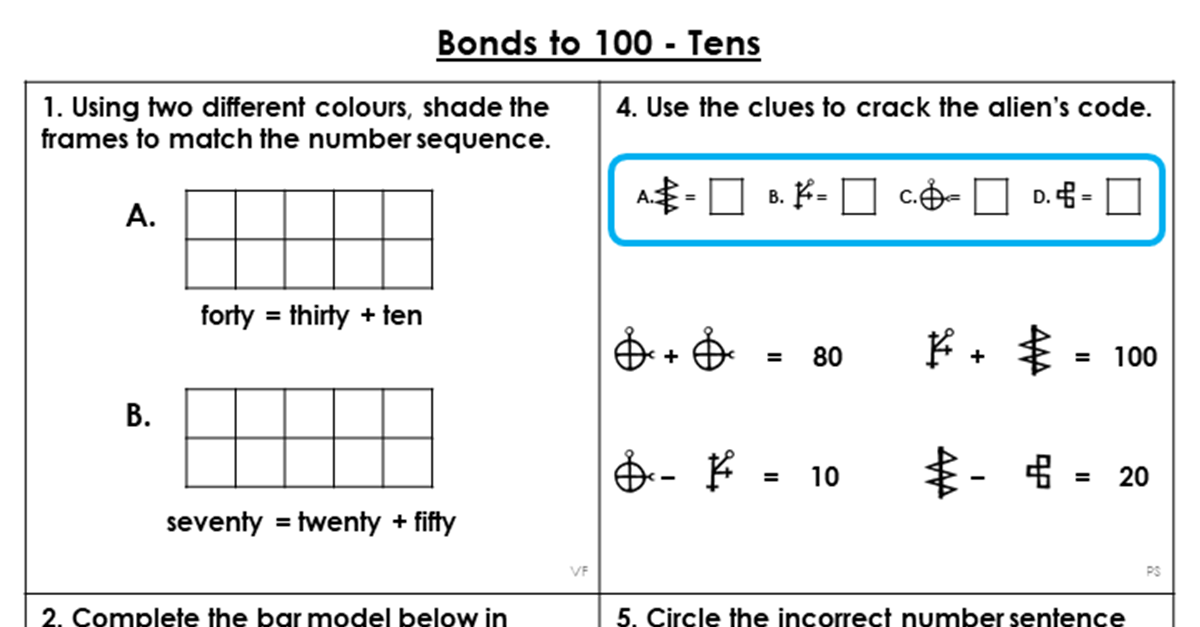 Year 2 Bonds to 100 - Tens Lesson - Classroom Secrets | Classroom Secrets