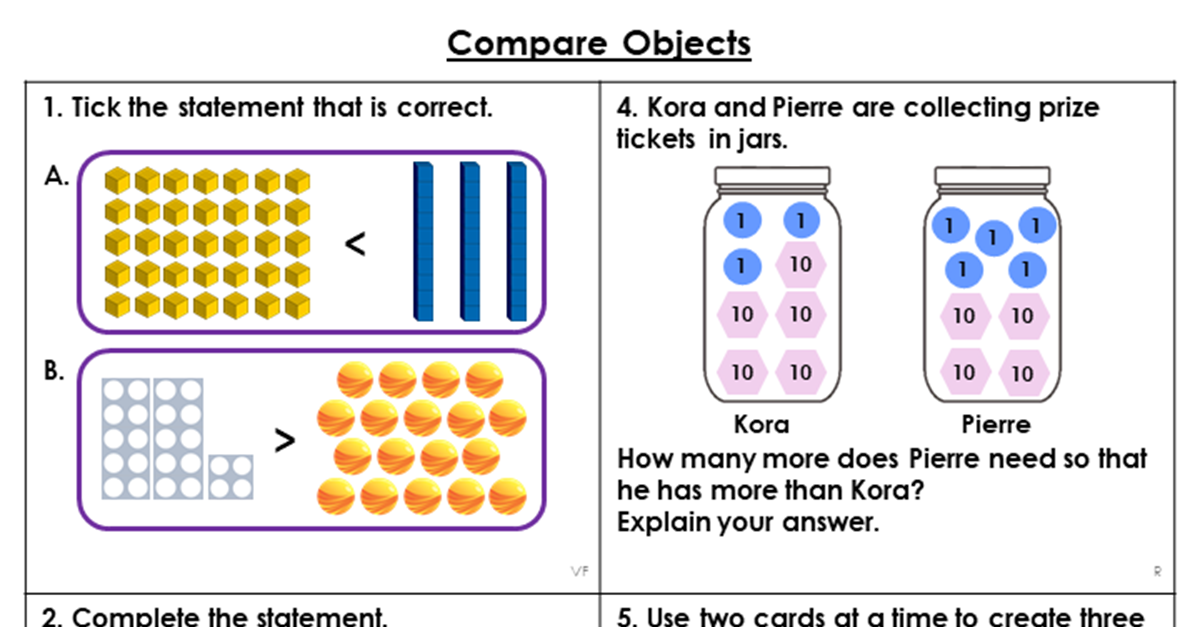 Year 2 Compare Objects Lesson - Classroom Secrets | Classroom Secrets