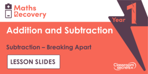 Subtraction Breaking Apart Maths Recovery