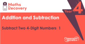 Subtract Two 4-Digit Numbers 1 Maths Recovery