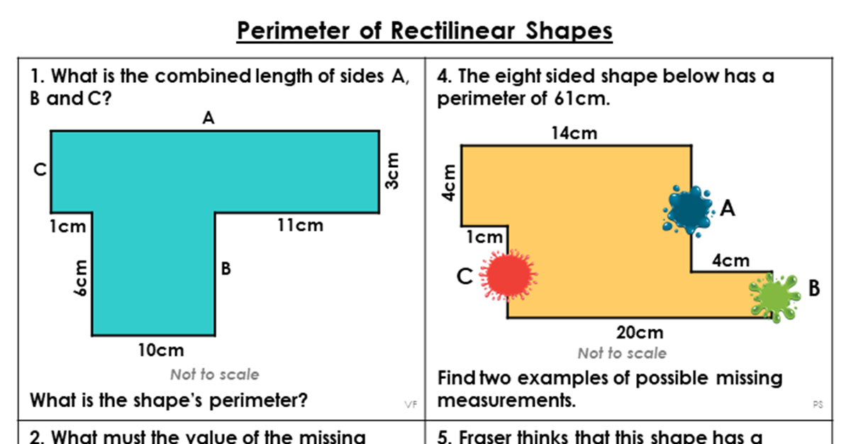 Year 4 Perimeter of Rectilinear Shapes Lesson - Classroom Secrets
