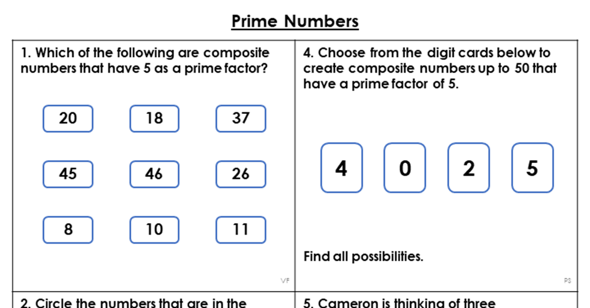 prime number problem solving questions