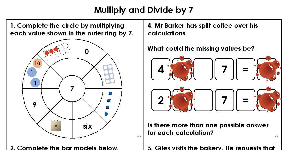 multiply and divide homework year 4