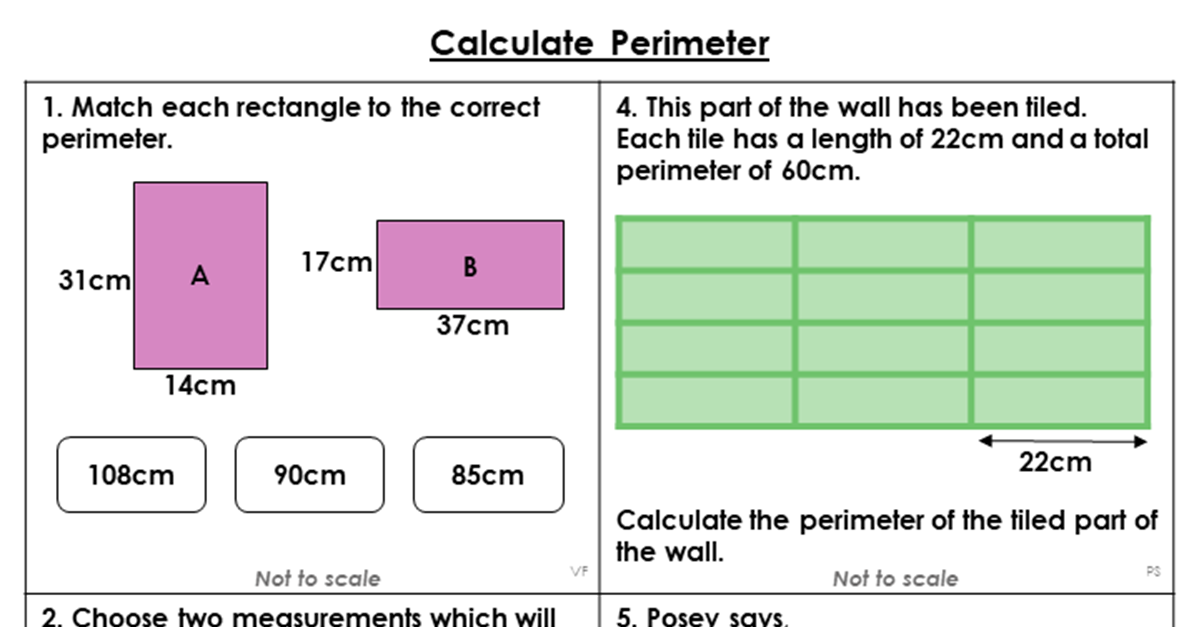 Year 5 Calculate Perimeter Lesson - Classroom Secrets | Classroom Secrets
