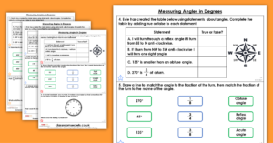 Measuring Angles in Degrees Homework