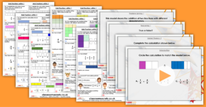 Add Fractions within 1 Year 5 Fractions Step 8 Resource Pack