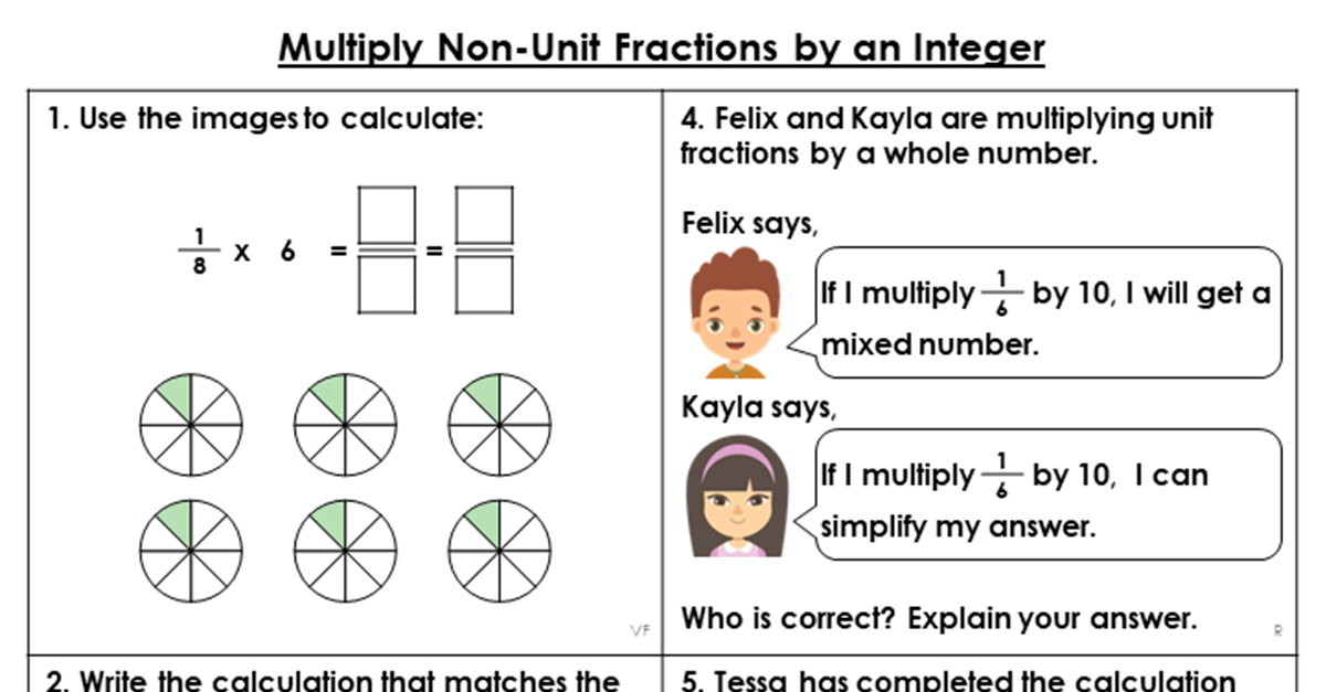 multiply non unit fractions by an integer problem solving