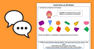Year 2 Count Faces on 3D Shapes