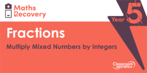 Year 5 Multiply Mixed Numbers by Integers Lesson