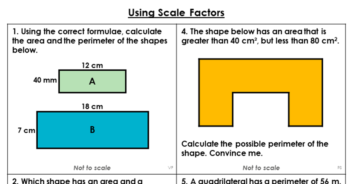 Year 6 Using Scale Factors Lesson - Classroom Secrets | Classroom Secrets