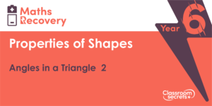 Angles in a Triangle 2 Maths Recovery