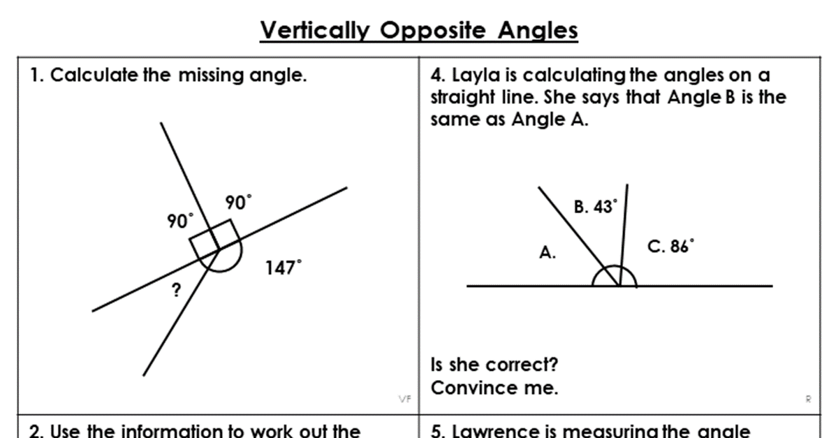 problem solving angles year 6