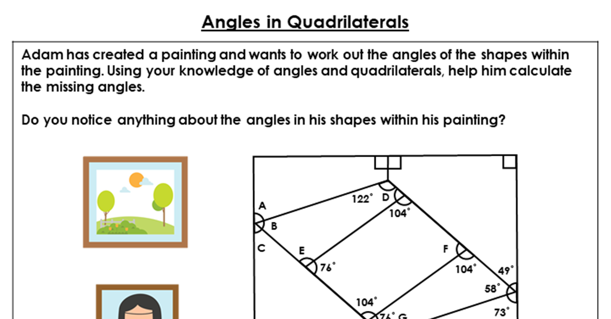 angles in a quadrilateral problem solving