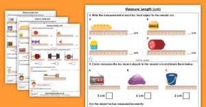 Free Measure Length (cm) Homework Extension