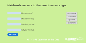 KS1 Sentence Types IWB