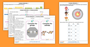 Addition and Subtraction Year 1 Compare Statements 1 Activity Pack