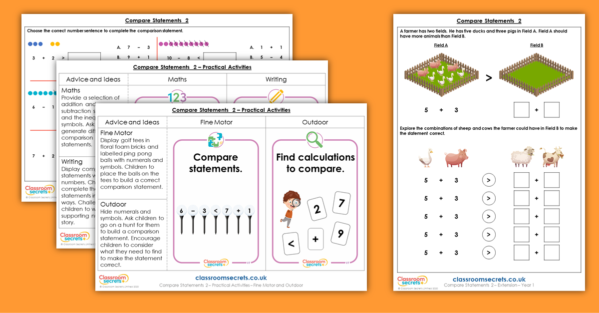 Compare Statements 1 Year 1 Resources