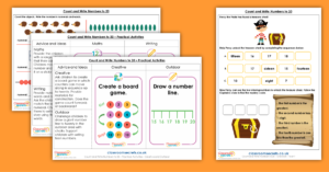 Free Place Value Year 1 Count and Write Numbers to 20 Activity Pack