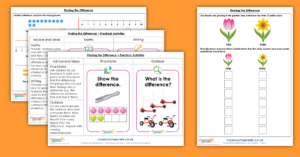 Addition and Subtraction Year 1 Finding the Difference Activity Pack