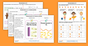 Addition and Subtraction Year 1 Number Bonds to 10 Activity Pack