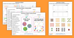 Place Value Year 1 Order Groups of Objects Activity Pack