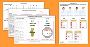 Order Numbers Activity Pack