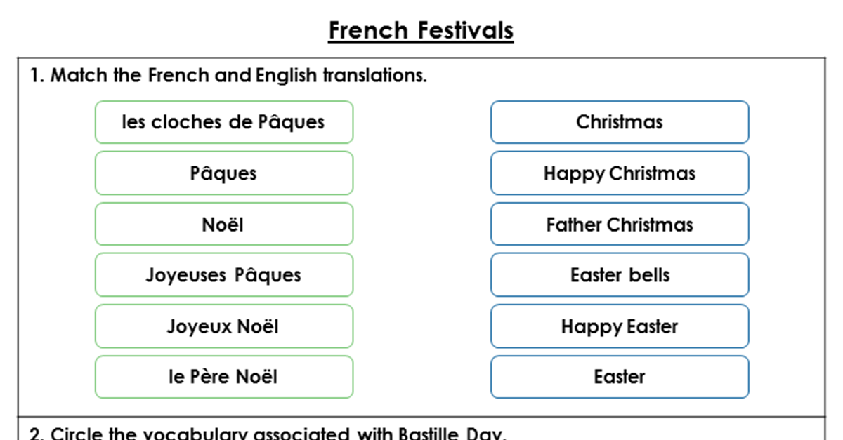 French Festivals Resource Pack