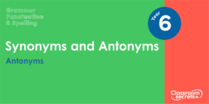 Year 6 Antonyms Lesson