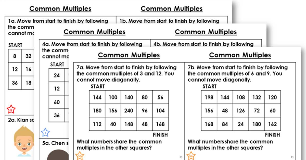 common multiples year 6 problem solving