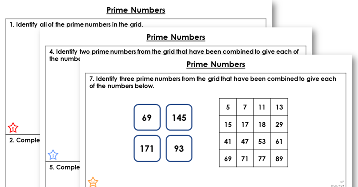 prime number problem solving year 6