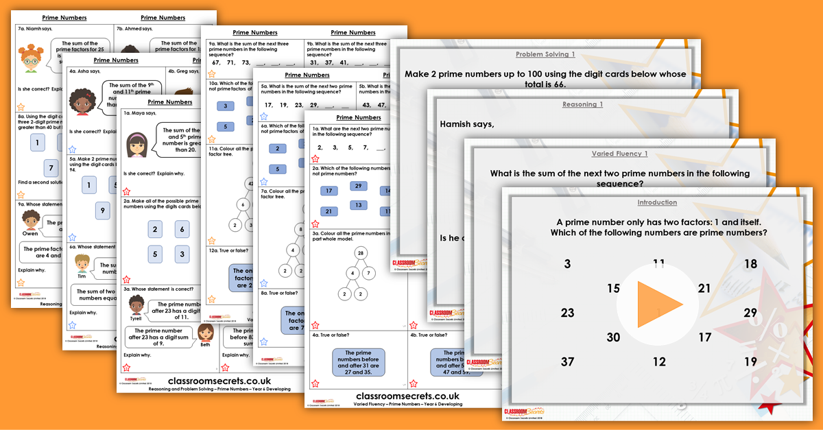 Prime Numbers Year 6 Resources
