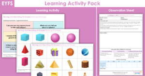Exploring 3D Shapes Learning Activity