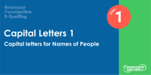 Year 1 Capital Letters for Names of People Lesson